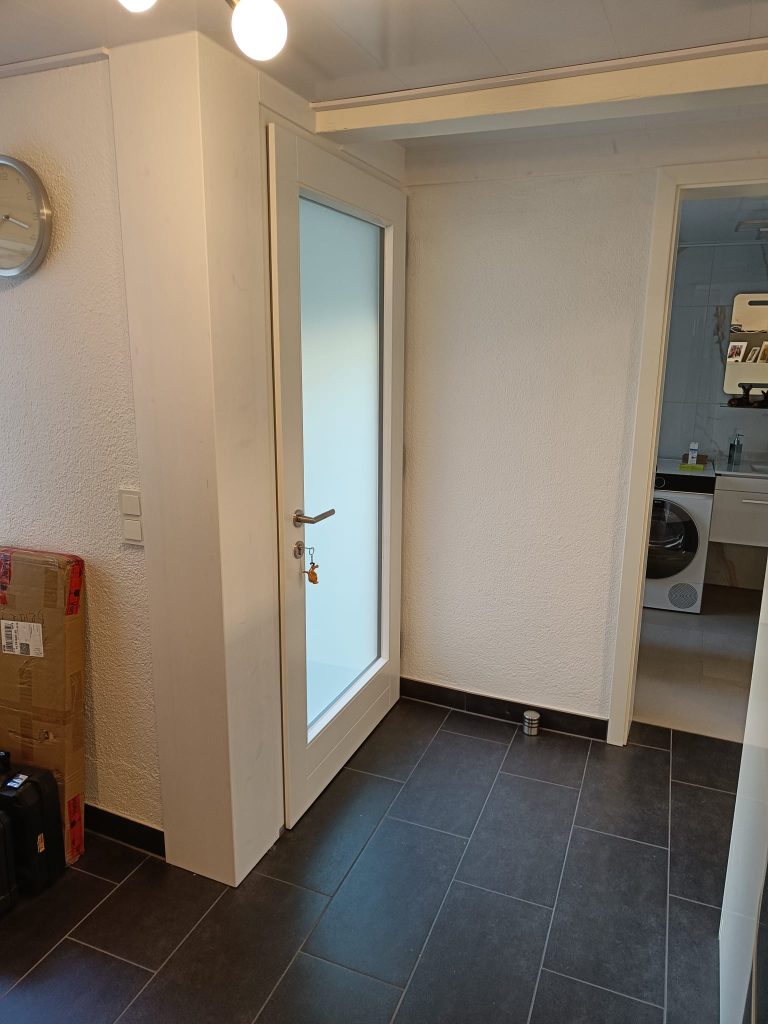 Moderne Glastür